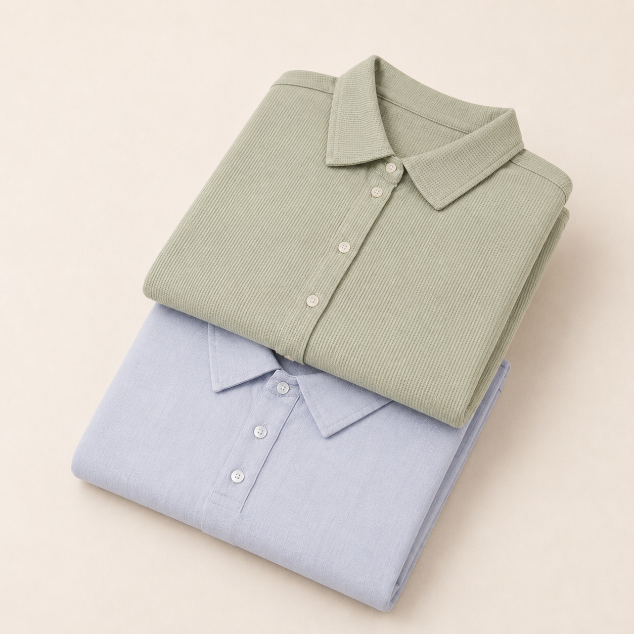 Women’s Shirt Combo – Sage + Minimal Linen