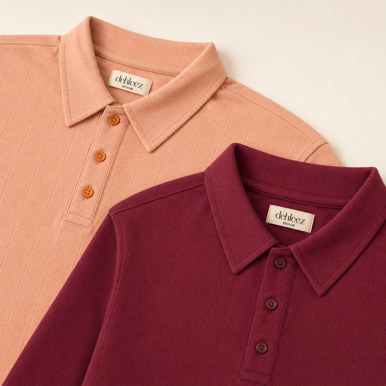 Drop Needle Polo Combo — Pack of 2