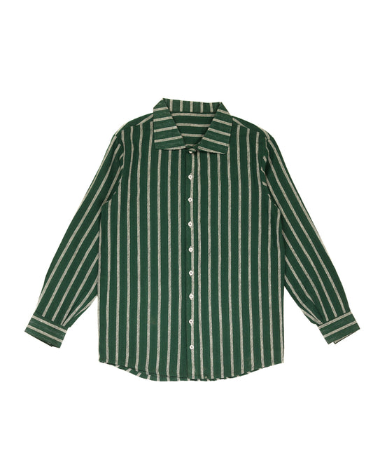 Striped Linen Blend Shirt