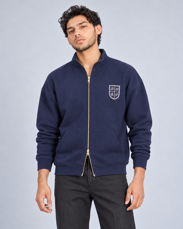 The Heritage Full-Zip Jacket — Midnight Navy