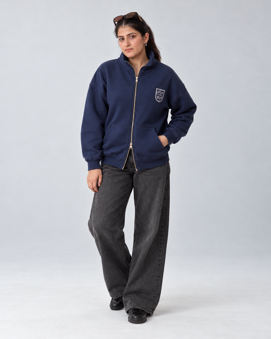The Heritage Full-Zip Jacket — Midnight Navy
