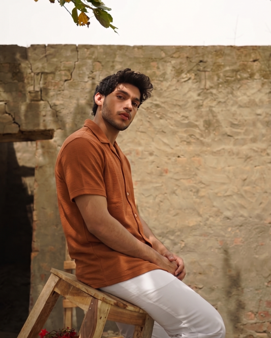 Woven Casual Jacquard Shirt