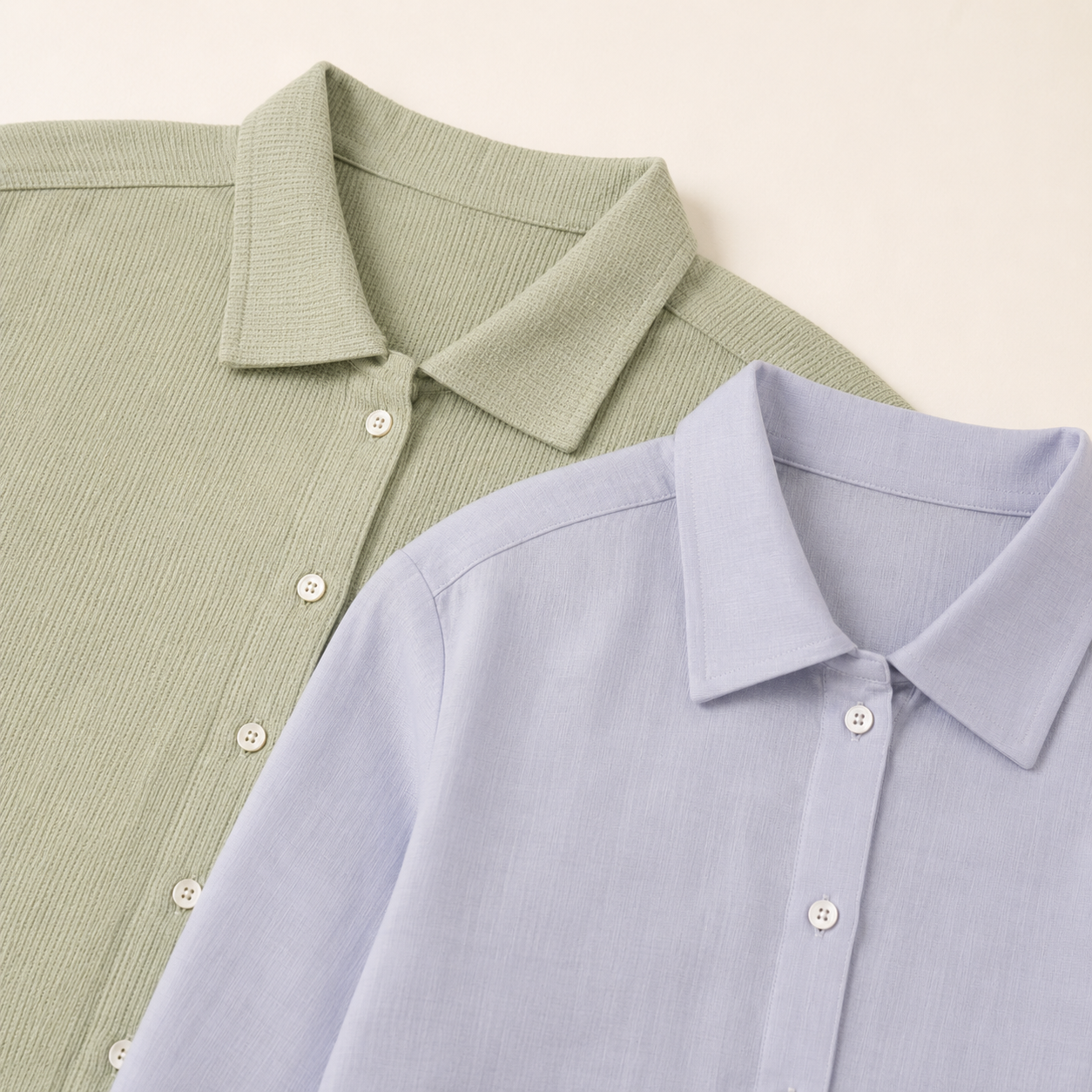 Women’s Shirt Combo – Sage + Minimal Linen