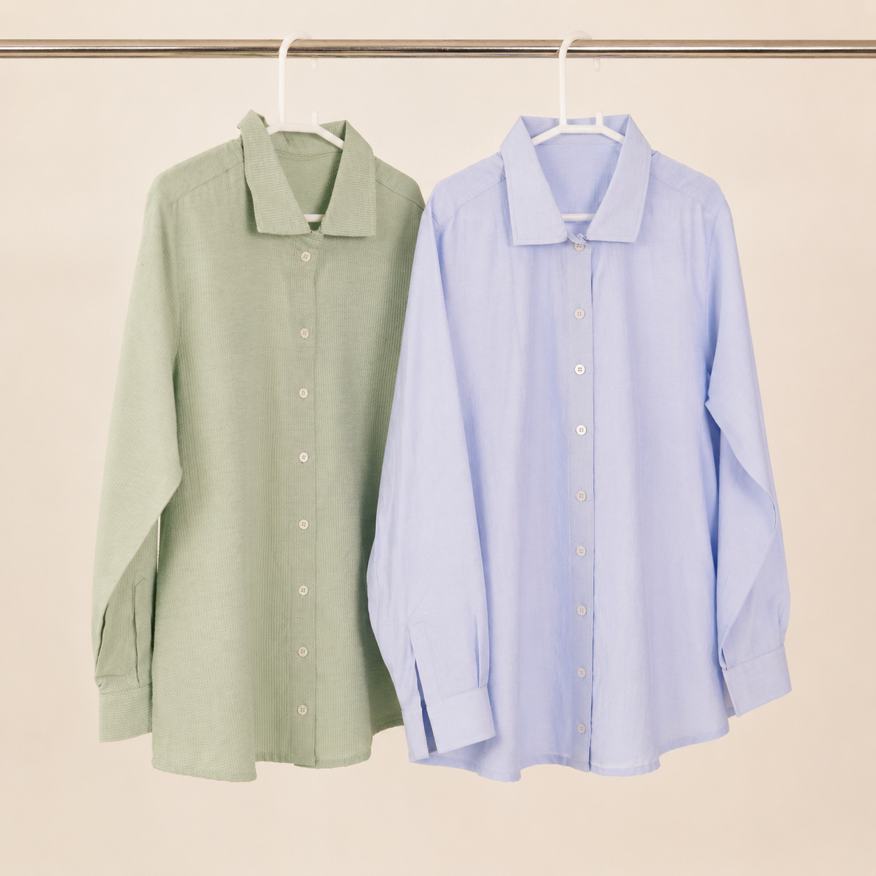 Women’s Shirt Combo – Sage + Minimal Linen