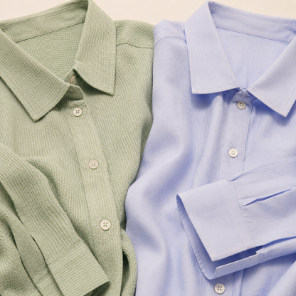 Women’s Shirt Combo – Sage + Minimal Linen