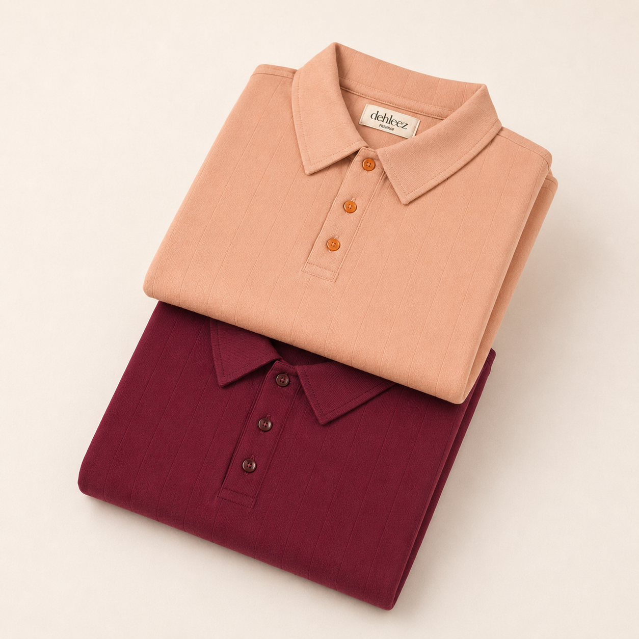 Drop Needle Polo Combo — Pack of 2