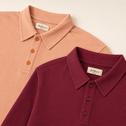 Drop Needle Polo Combo — Pack of 2