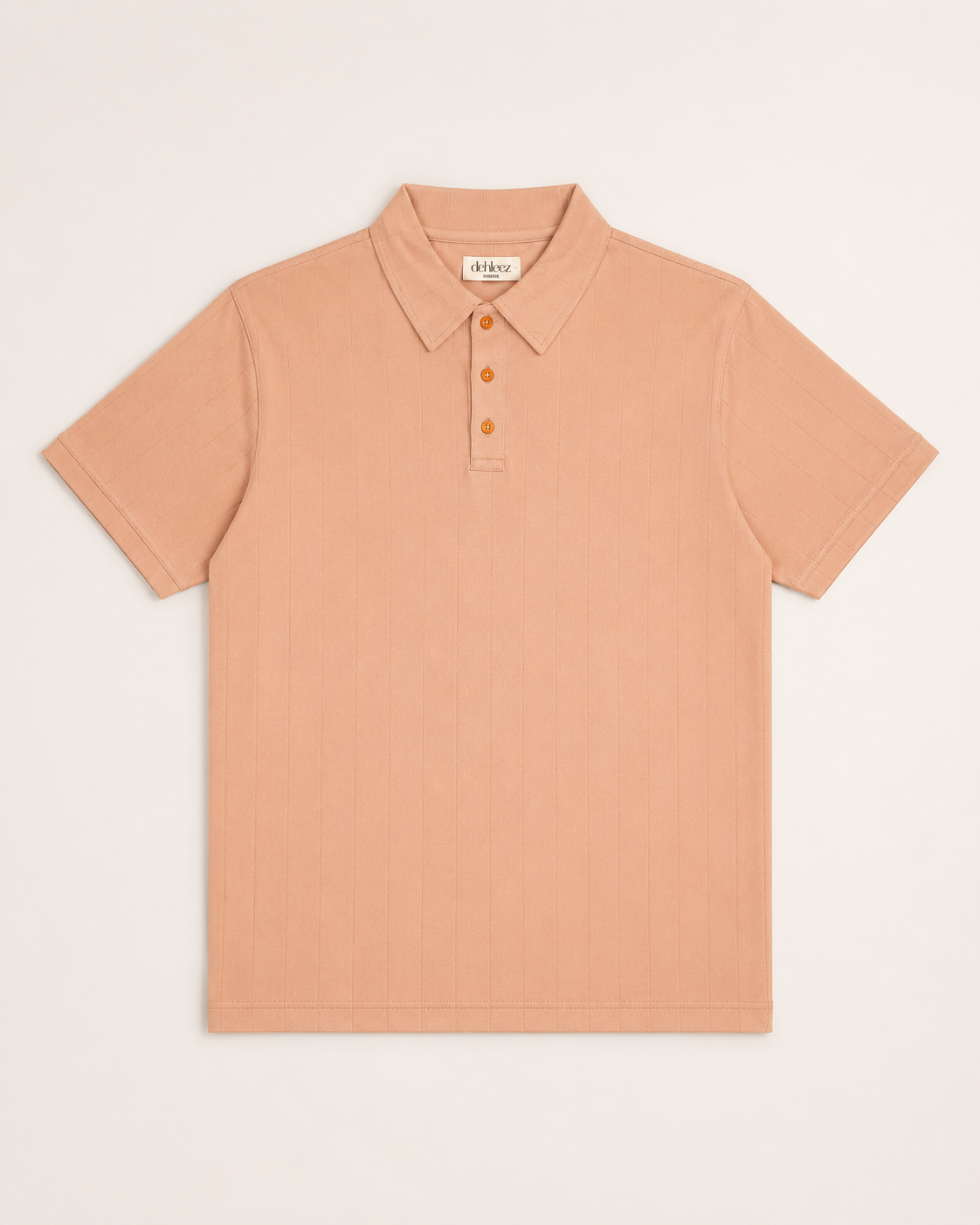 Peach Drop Needle Polo