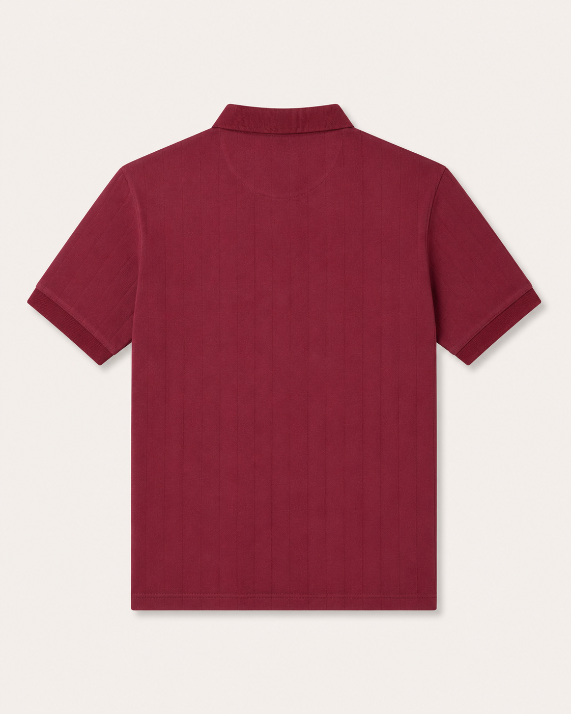 Maroon Drop Needle Polo