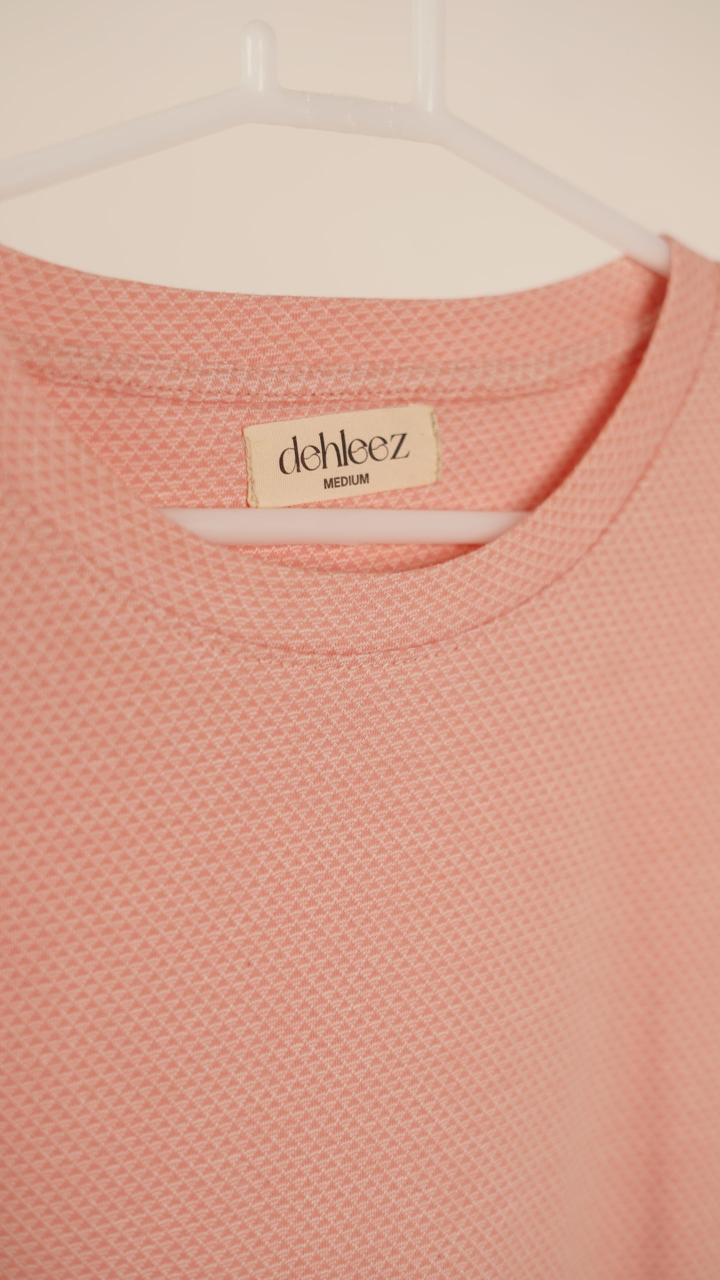 Pink Boucle Drop Tee