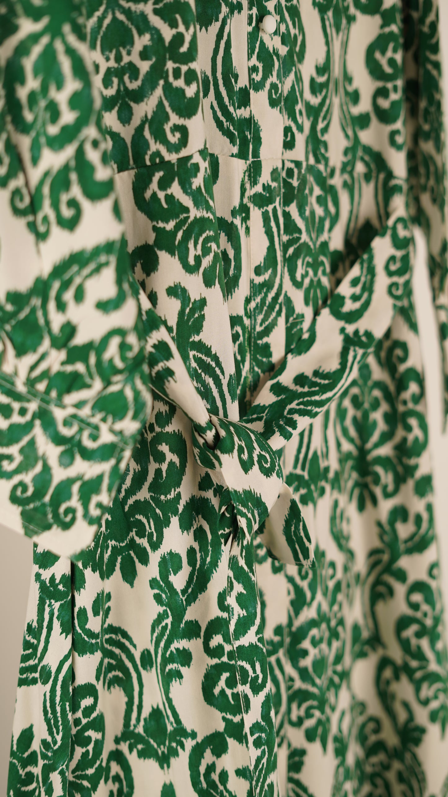 Damask Printed Long Dress