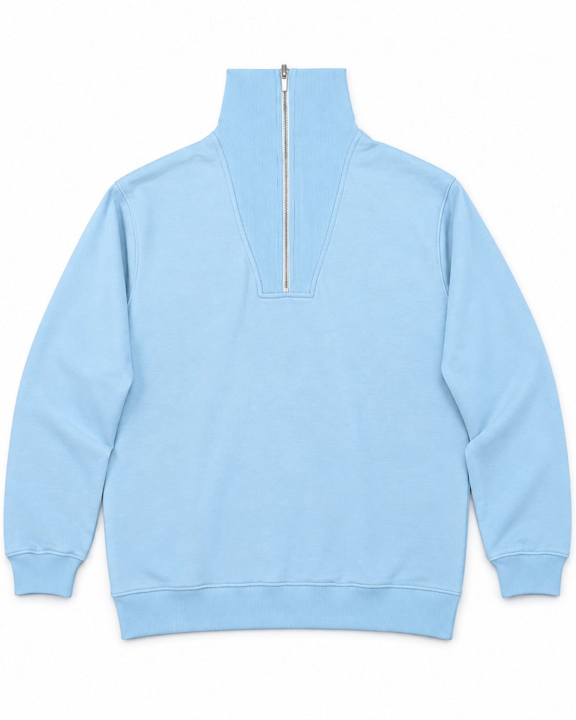 The Essential Quarter-Zip — Powder Blue