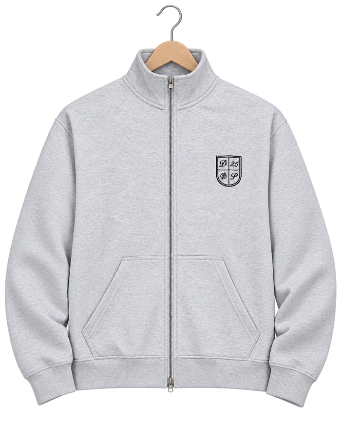 The Heritage Full-Zip Jacket — Heather Grey