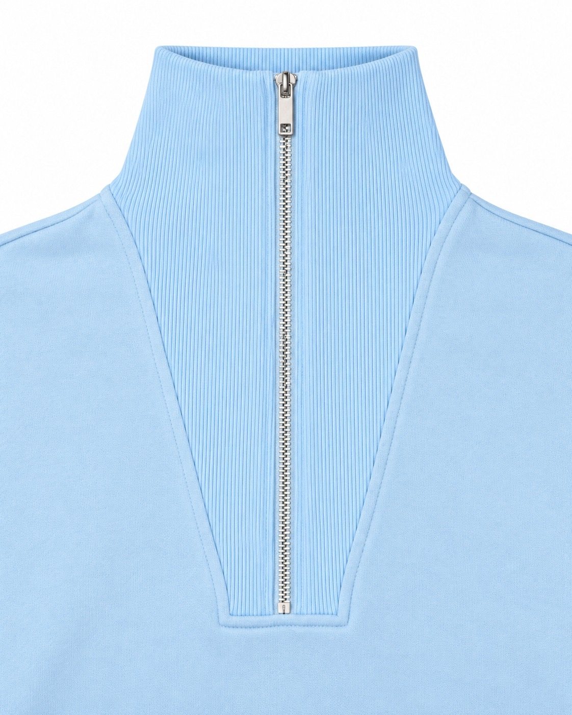 The Essential Quarter-Zip — Powder Blue