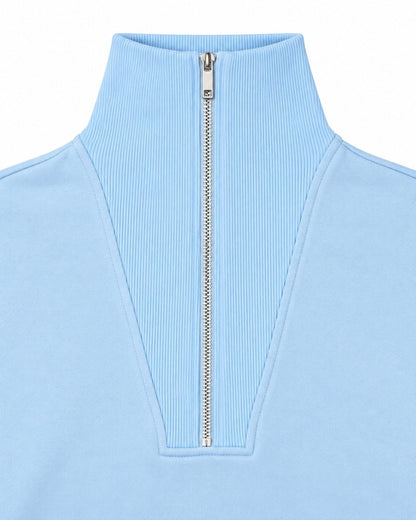 The Essential Quarter-Zip — Powder Blue