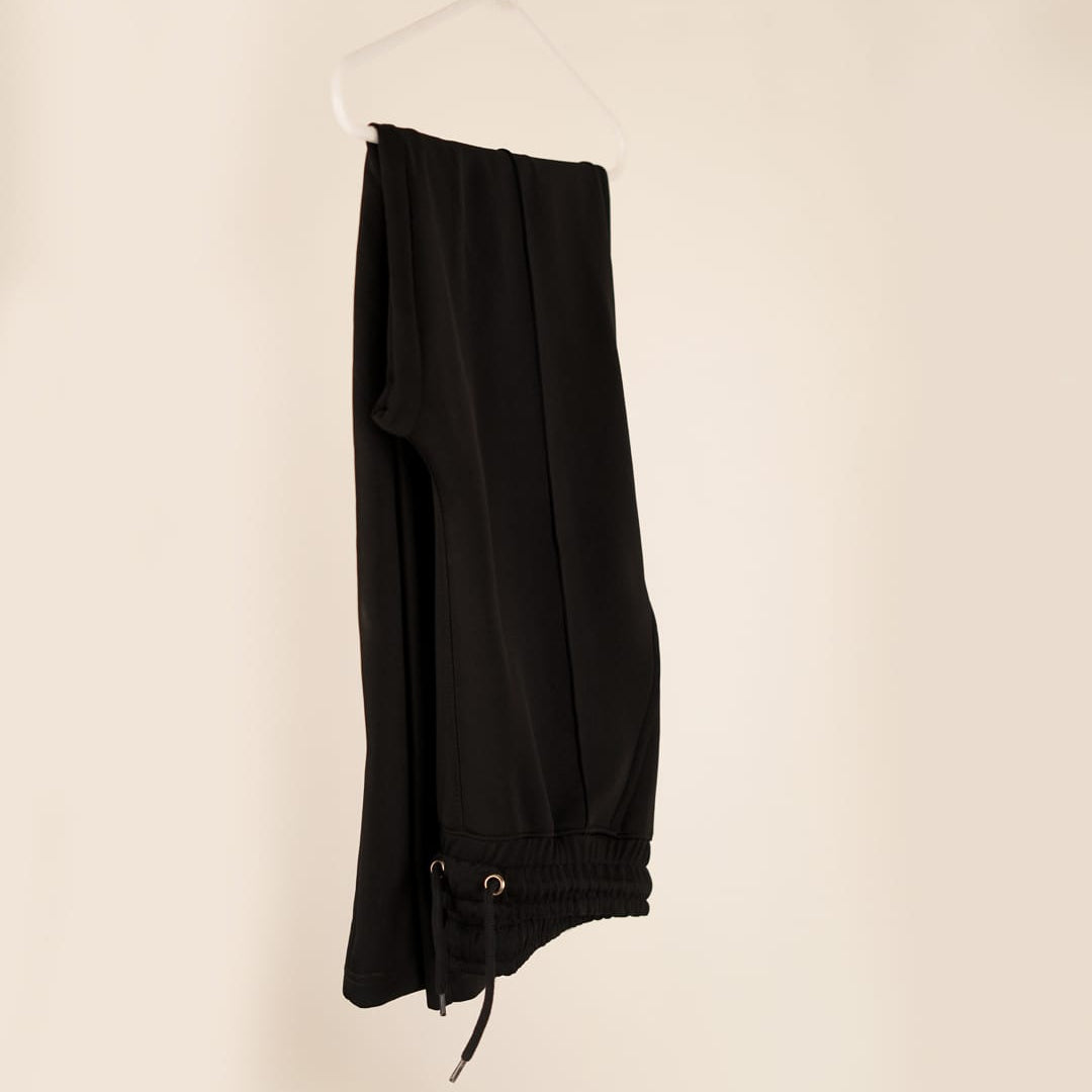 Black Loose Fit Casual Trouser