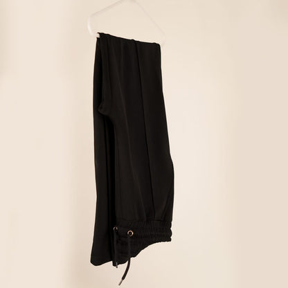 Black Loose Fit Casual Trouser