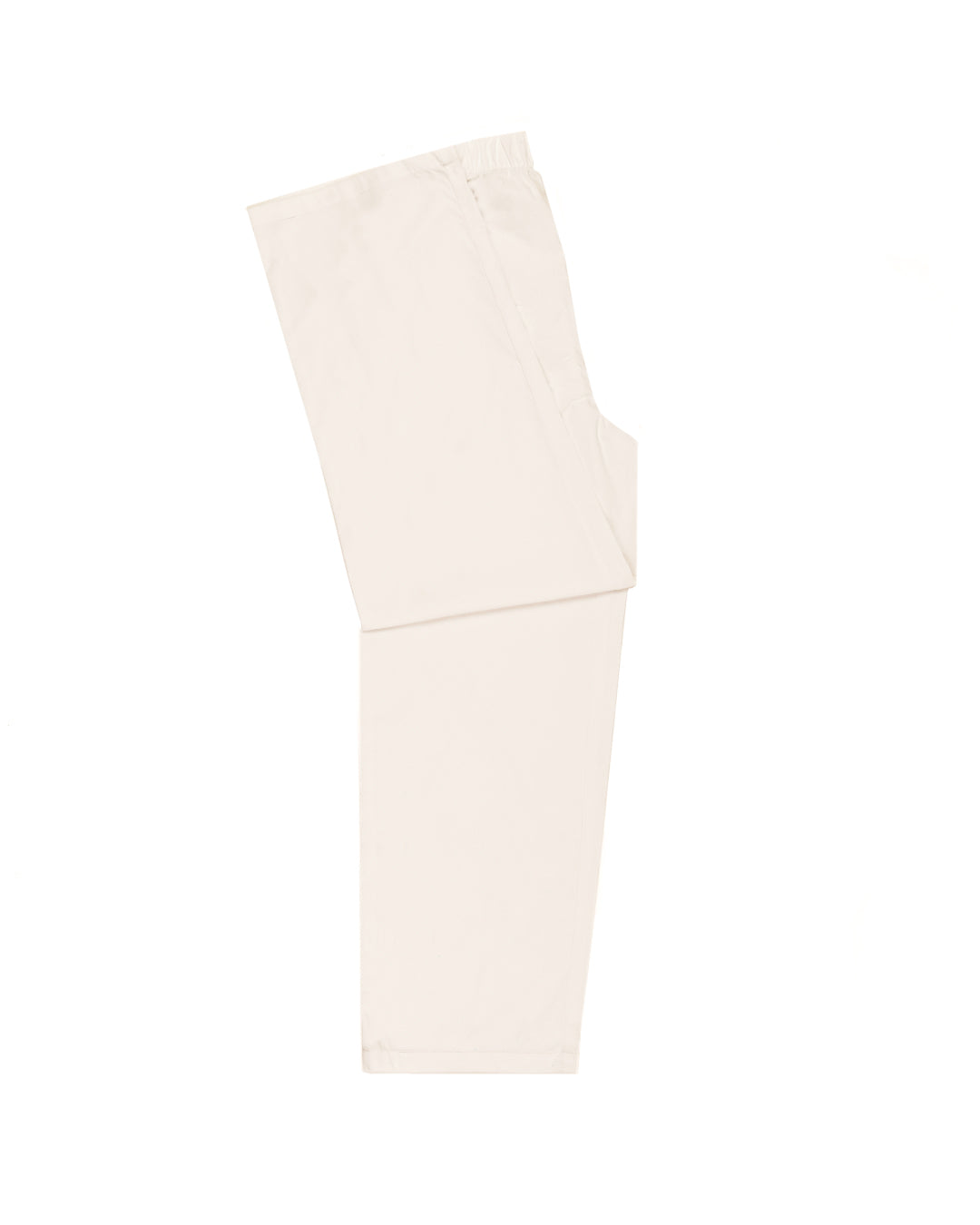 White Straight Fit Pant