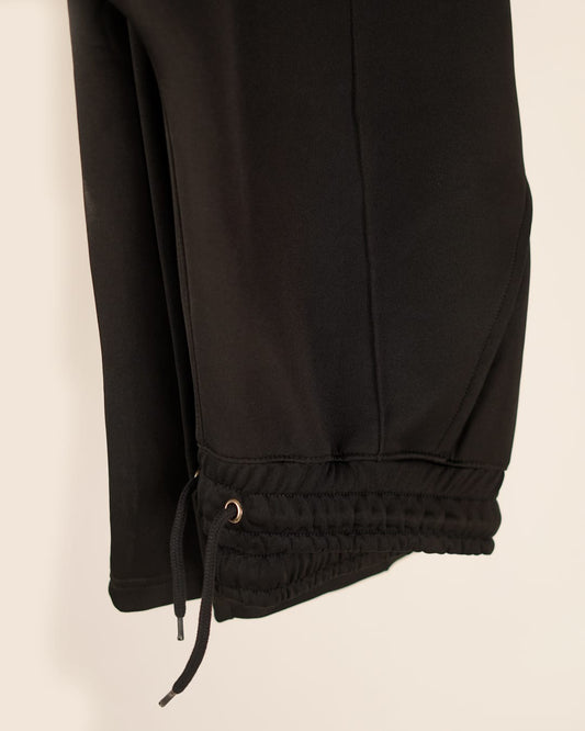 Black Loose Fit Casual Trouser